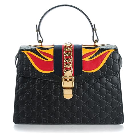 gucci sylvie signature bag|gucci boston bag guccissima.